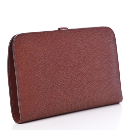 Hermes Togo Dogon Duo Wallet Marron D'Inde 3 of 10