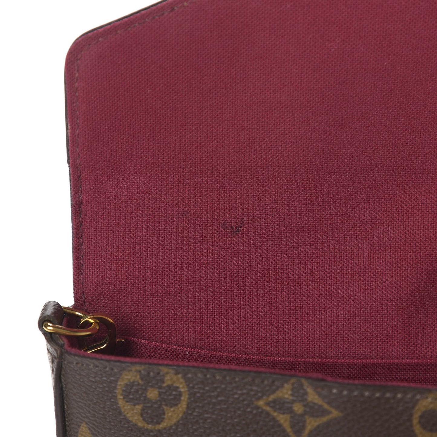 Monogram Pochette Felicie Chain Wallet Fuchsia