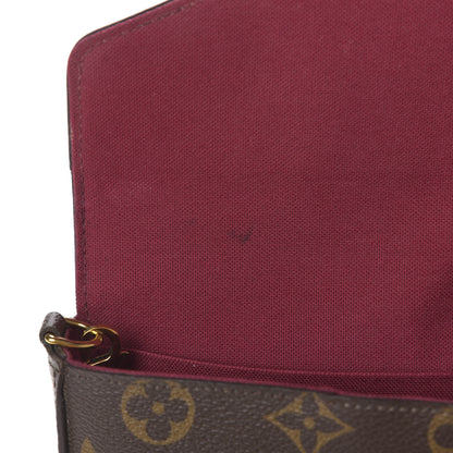 Louis Vuitton Monogram Pochette Felicie Chain Wallet Fuchsia 7 of 9