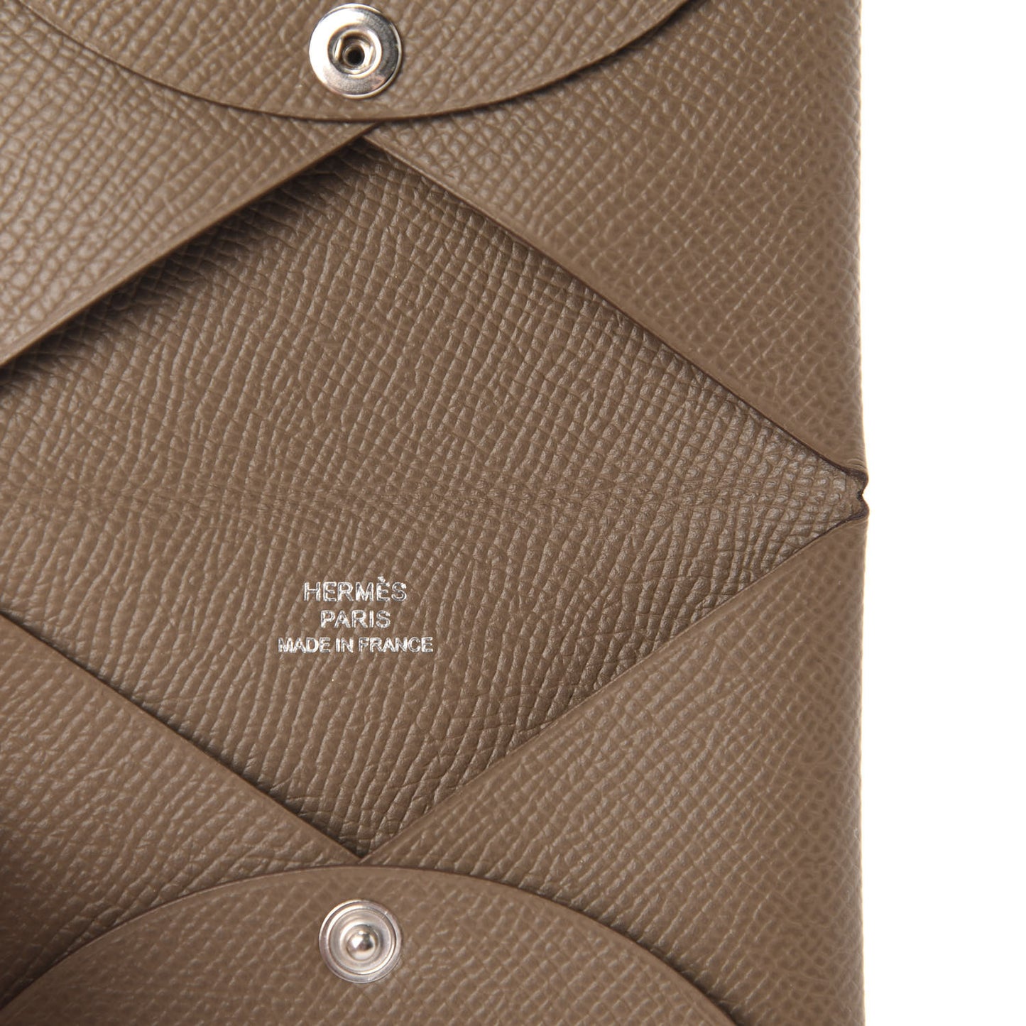 Epsom Calvi Card Case Etoupe