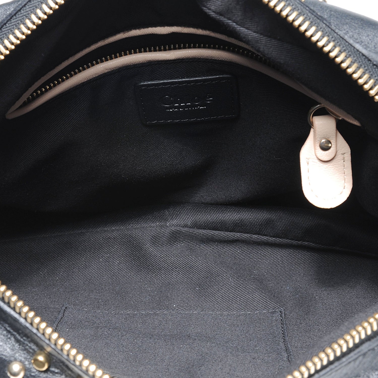 Chloe Leather Studded Medium Paraty Black 5 of 8