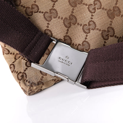Gucci GG Monogram Double Pocket Belt Bag Dark Brown 6 of 10