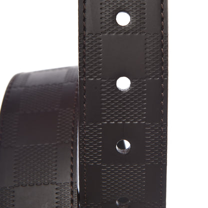 Louis Vuitton Damier Infini Calfskin Boston 30mm Reversible Belt 95 38 Moka 6 of 7