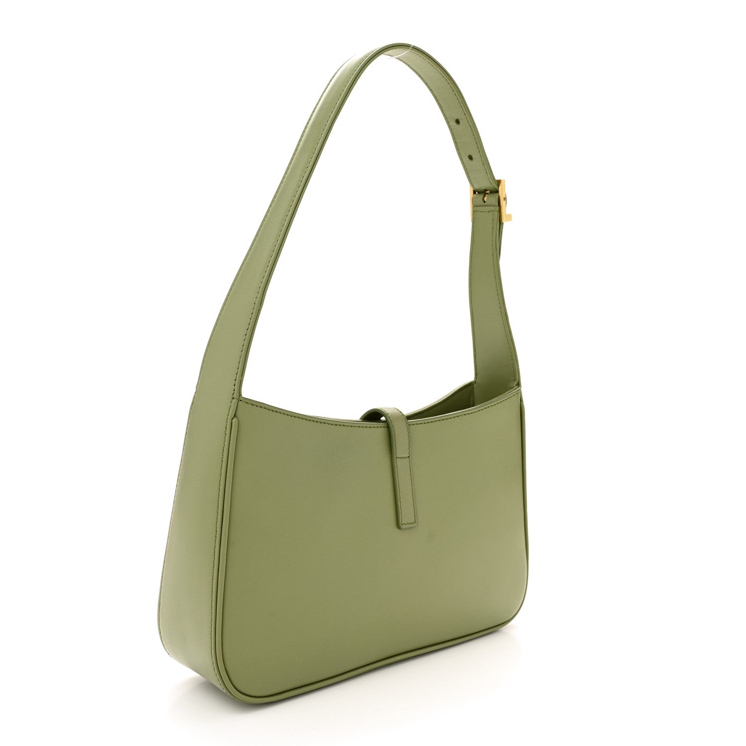 Saint Laurent Smooth Calfskin Le 5 A 7 Hobo Pistache 3 of 13