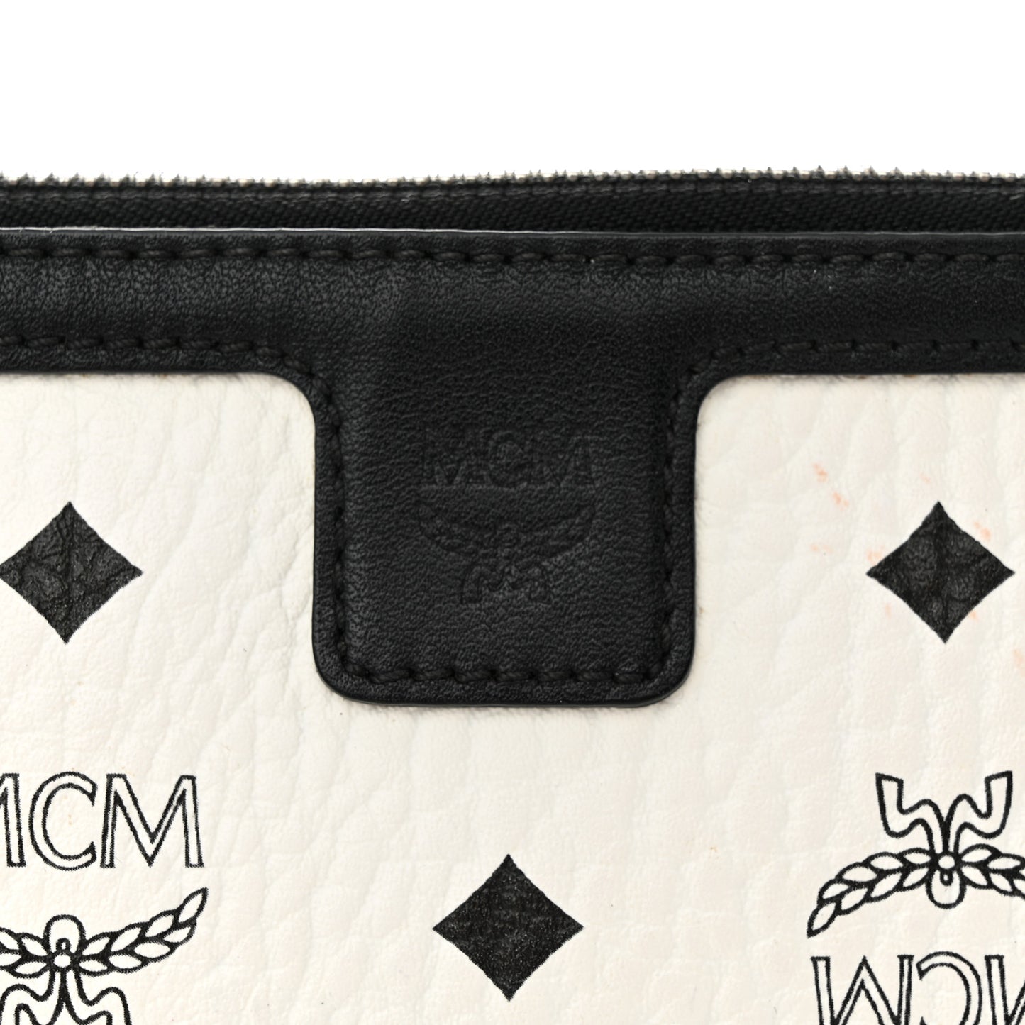 Visetos Liz Shopper Tote Pouch White Black