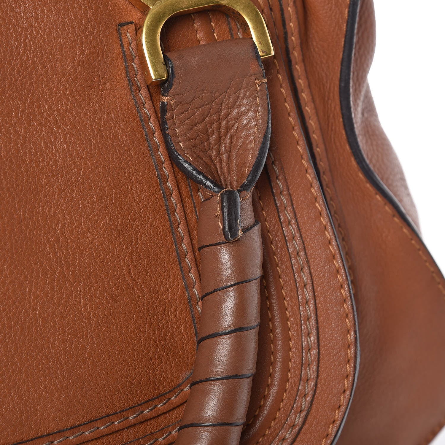 Chloe Calfskin Medium Marcie Satchel Tan 10 of 15