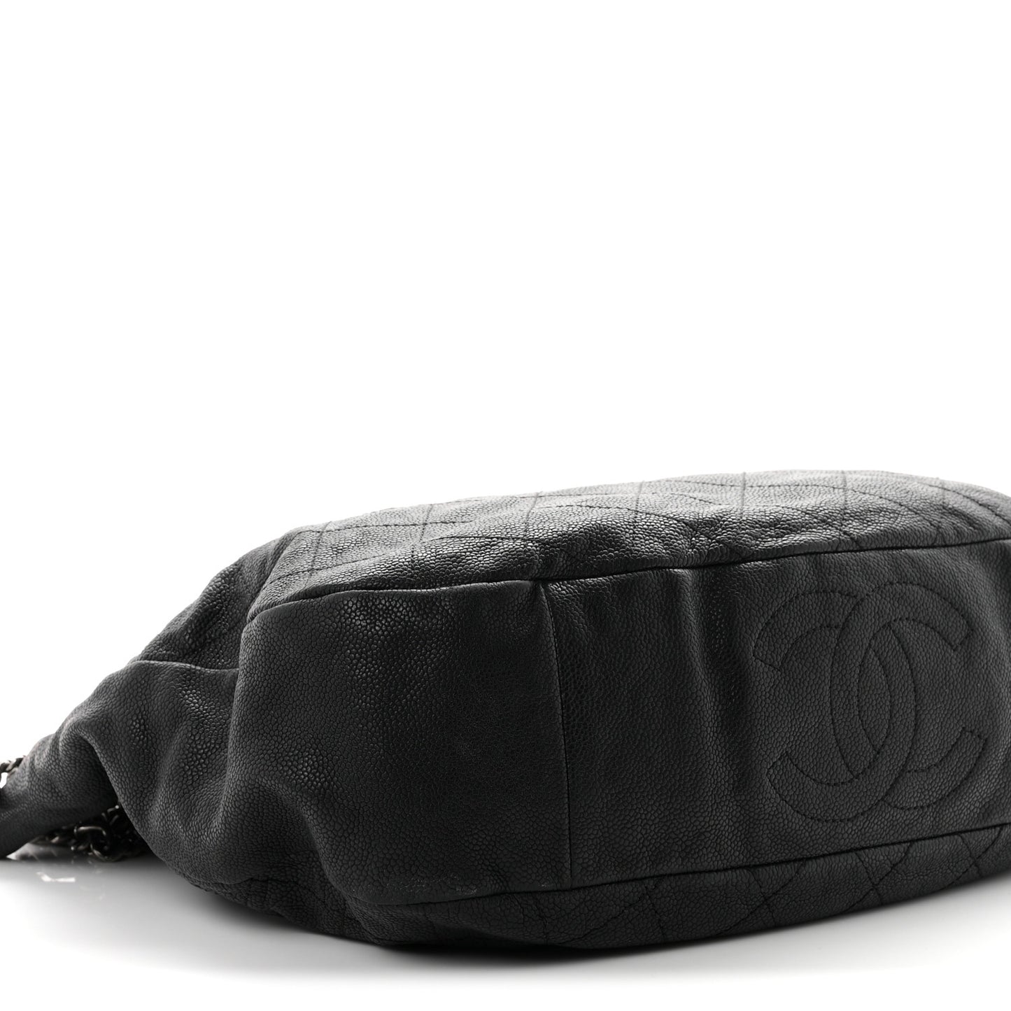 Caviar Quilted Simply CC Hobo Black