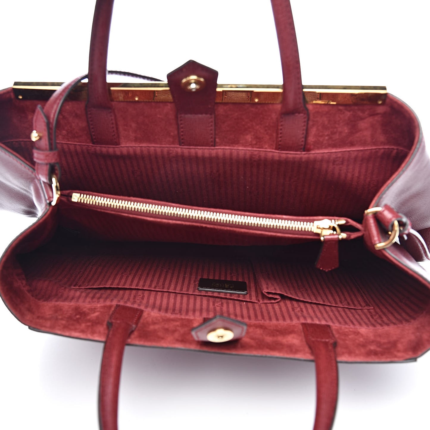 Vitello Elite Regular 2Jours Tote Rosso Scuro Ciliegia