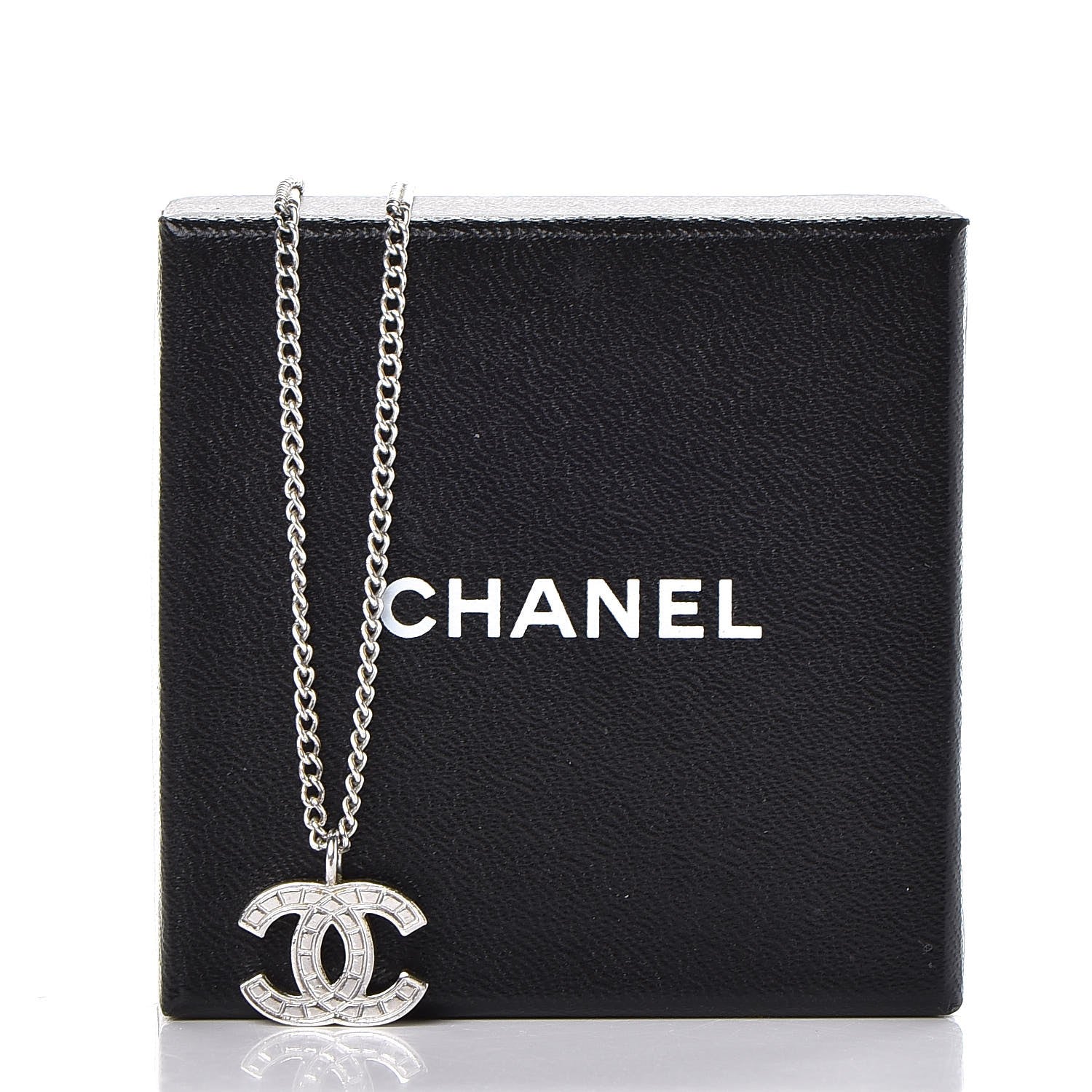Chanel CC Necklace Silver 5 of 5