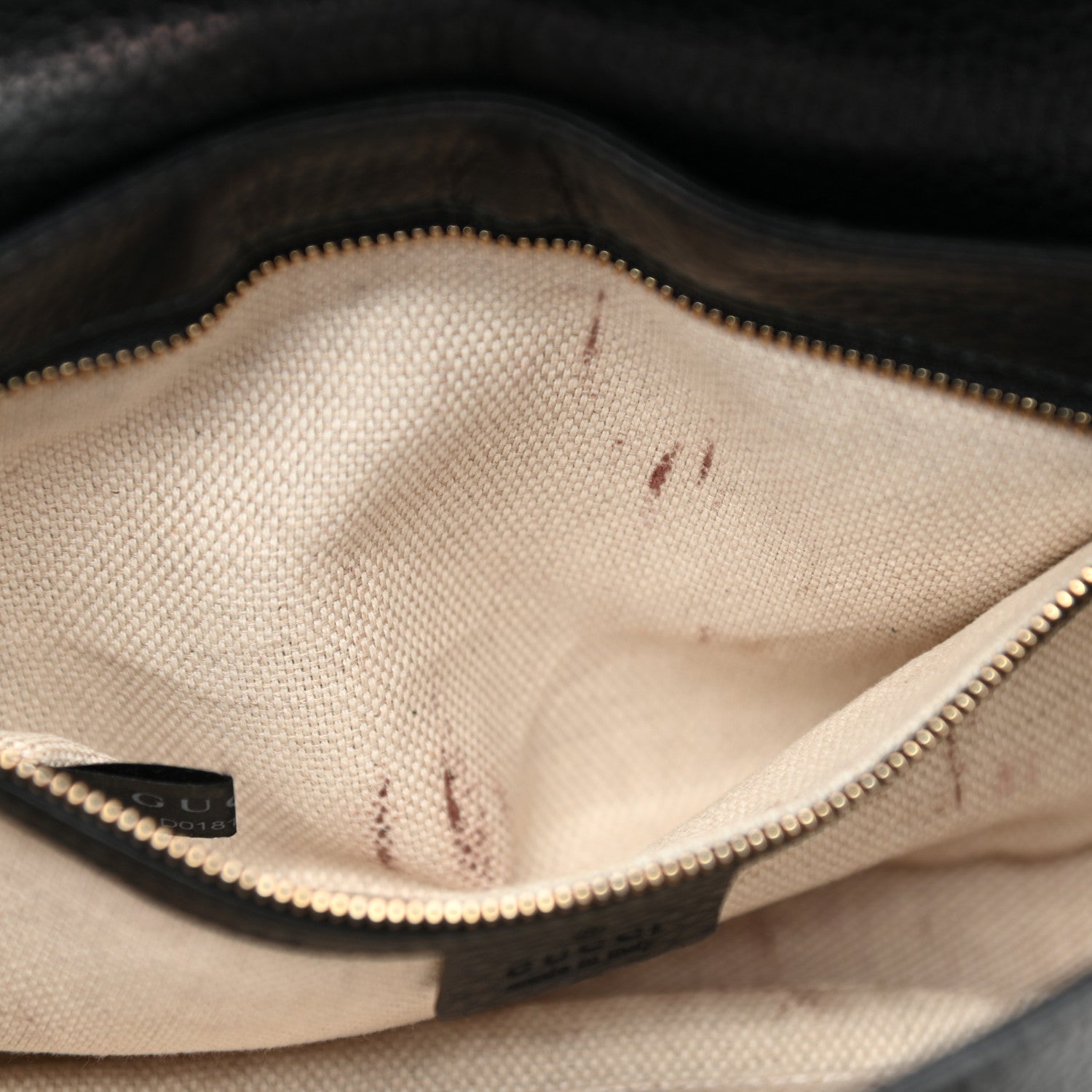 Gucci Pebbled Calfskin Medium Soho Flap Crossbody Black 6 of 10