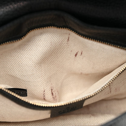 Gucci Pebbled Calfskin Medium Soho Flap Crossbody Black 6 of 10