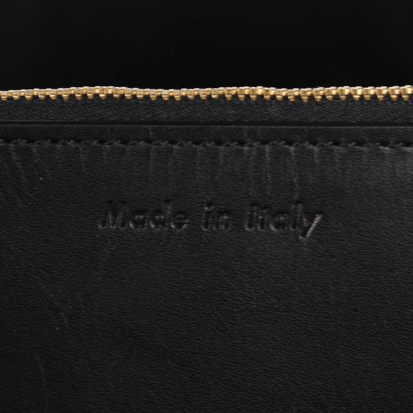 Smooth Calfskin Medium Pinched Bag Black