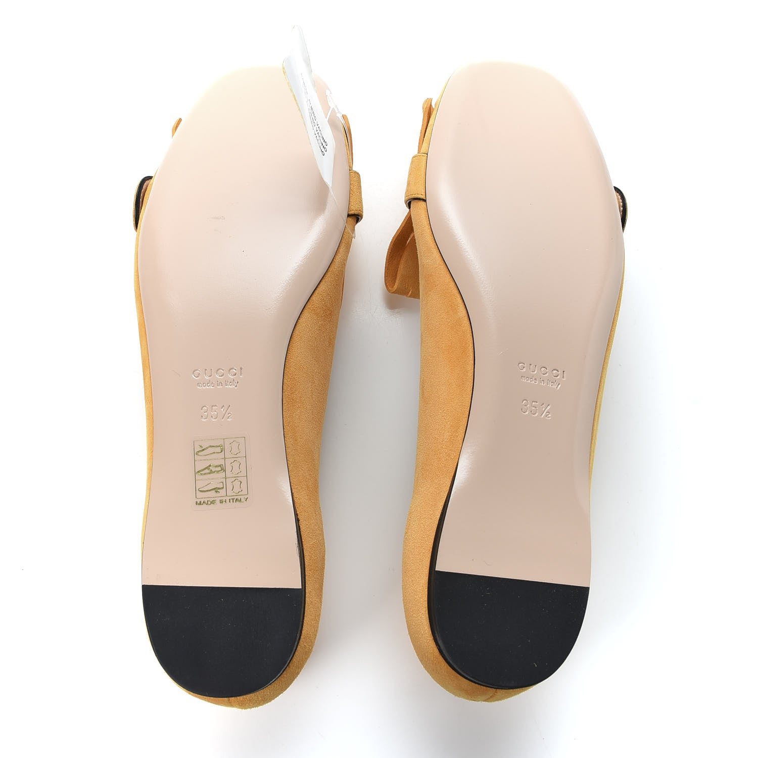 Gucci Kid Scamosciato GG Marmont Fringe Flats 35.5 Crystal Copper 5 of 10