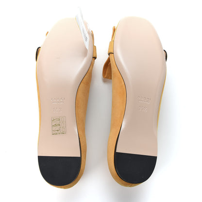Gucci Kid Scamosciato GG Marmont Fringe Flats 35.5 Crystal Copper 5 of 10