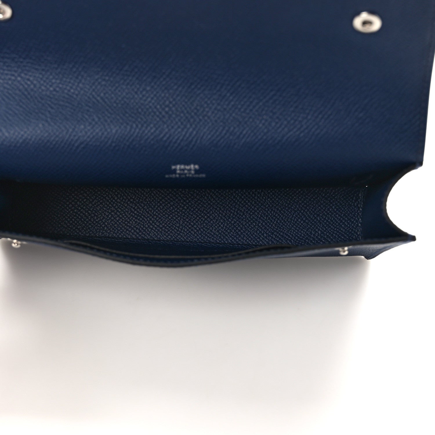 Hermes Epsom Hermesnap Wallet Bleu Navy 5 of 10