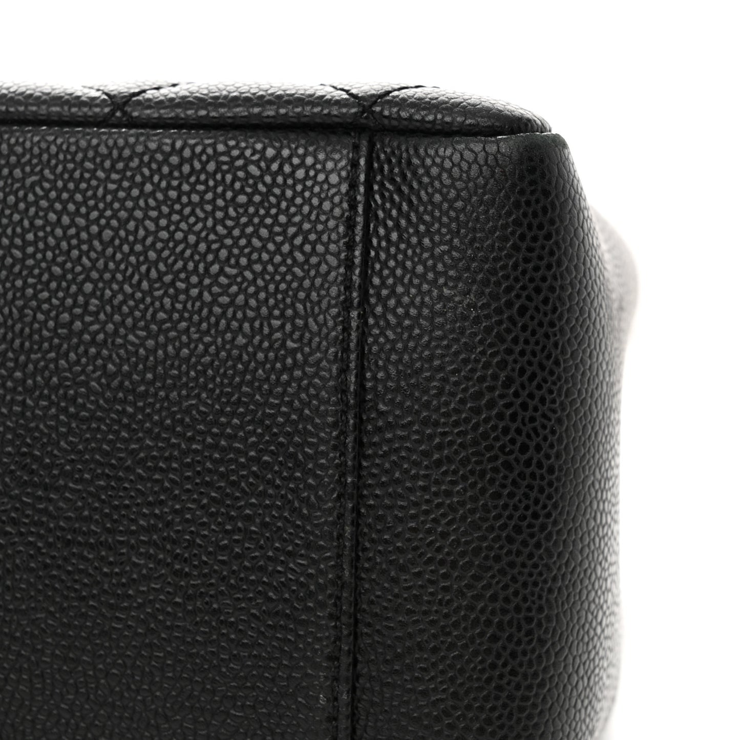 Caviar Quilted Grand Shopping Tote GST Black