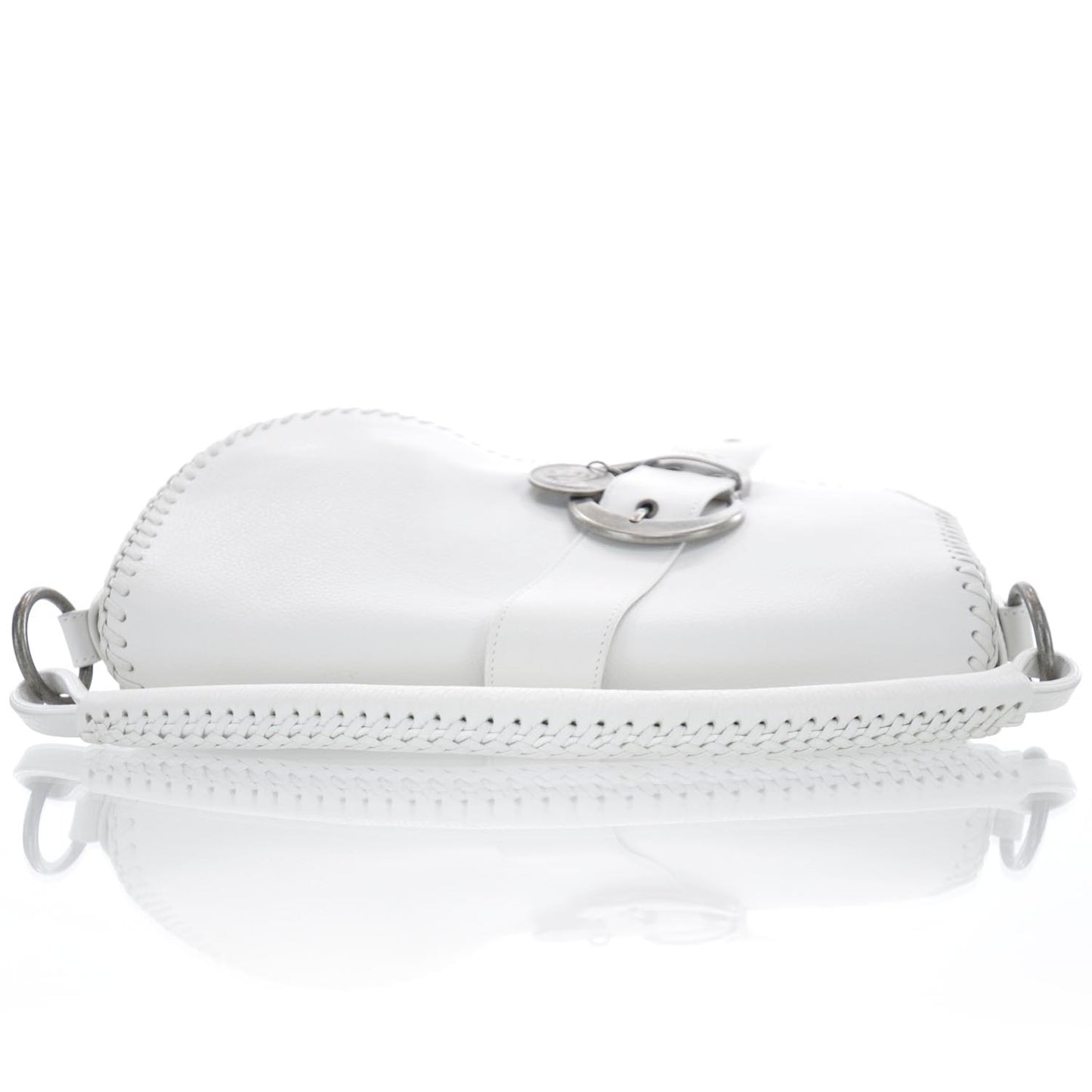 Leather Whipstitch Gaucho White