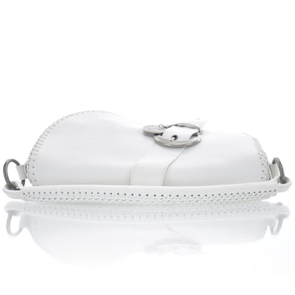 Christian Dior Leather Whipstitch Gaucho White 5 of 9