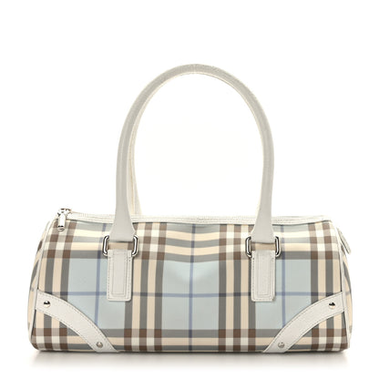 Burberry Candy Check Lola Barrel Shoulder Bag Light Blue 1 of 11