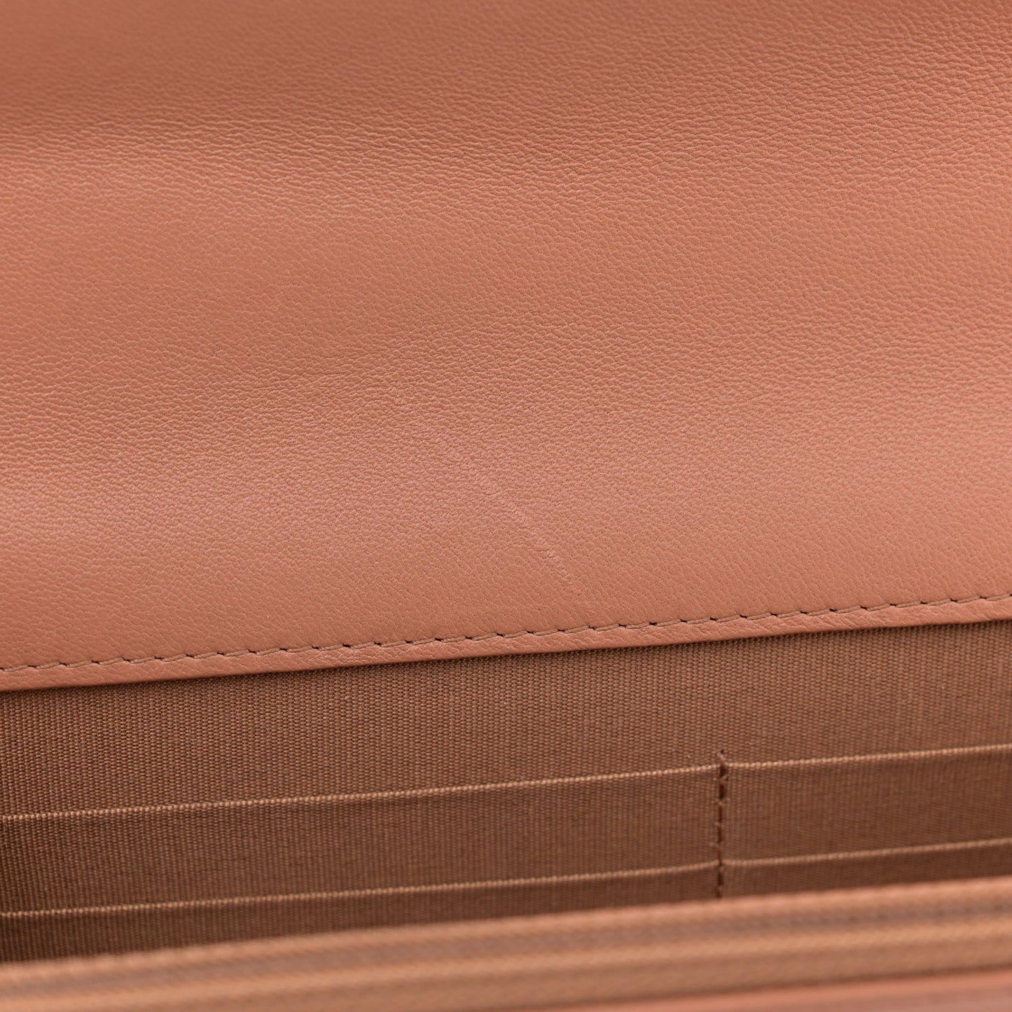 Lambskin Quilted Chanel 19 Wallet On Chain WOC Brown