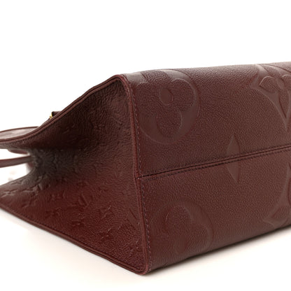 Louis Vuitton Empreinte Monogram Giant Onthego MM Wine Wine 8 of 9