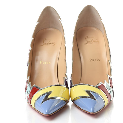 Christian Louboutin Specchio Patent Explotek 100 Pumps 40 Lavender 2 of 9