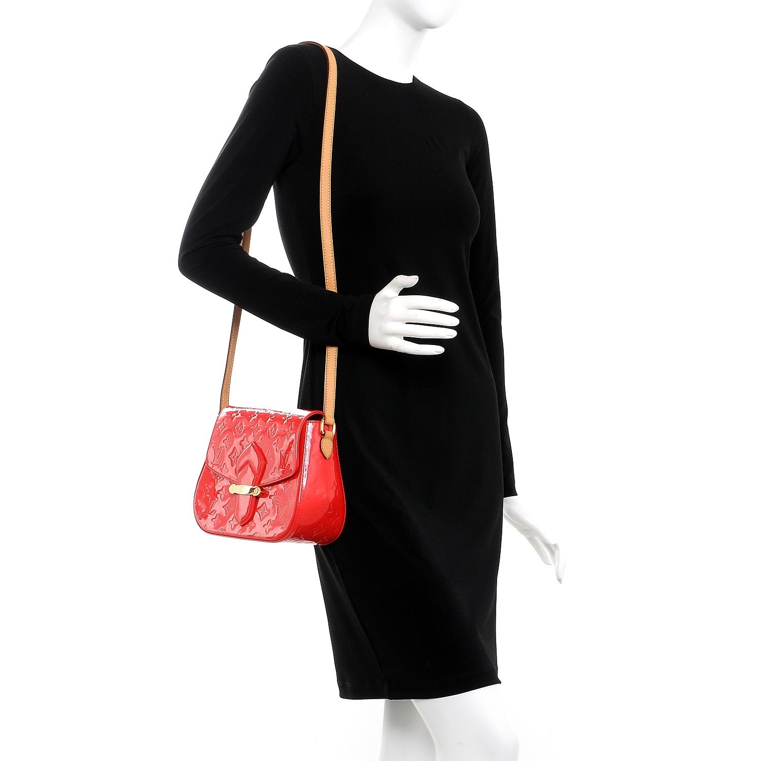 Louis Vuitton Vernis Bellflower GM Rouge Grenadine 2 of 6