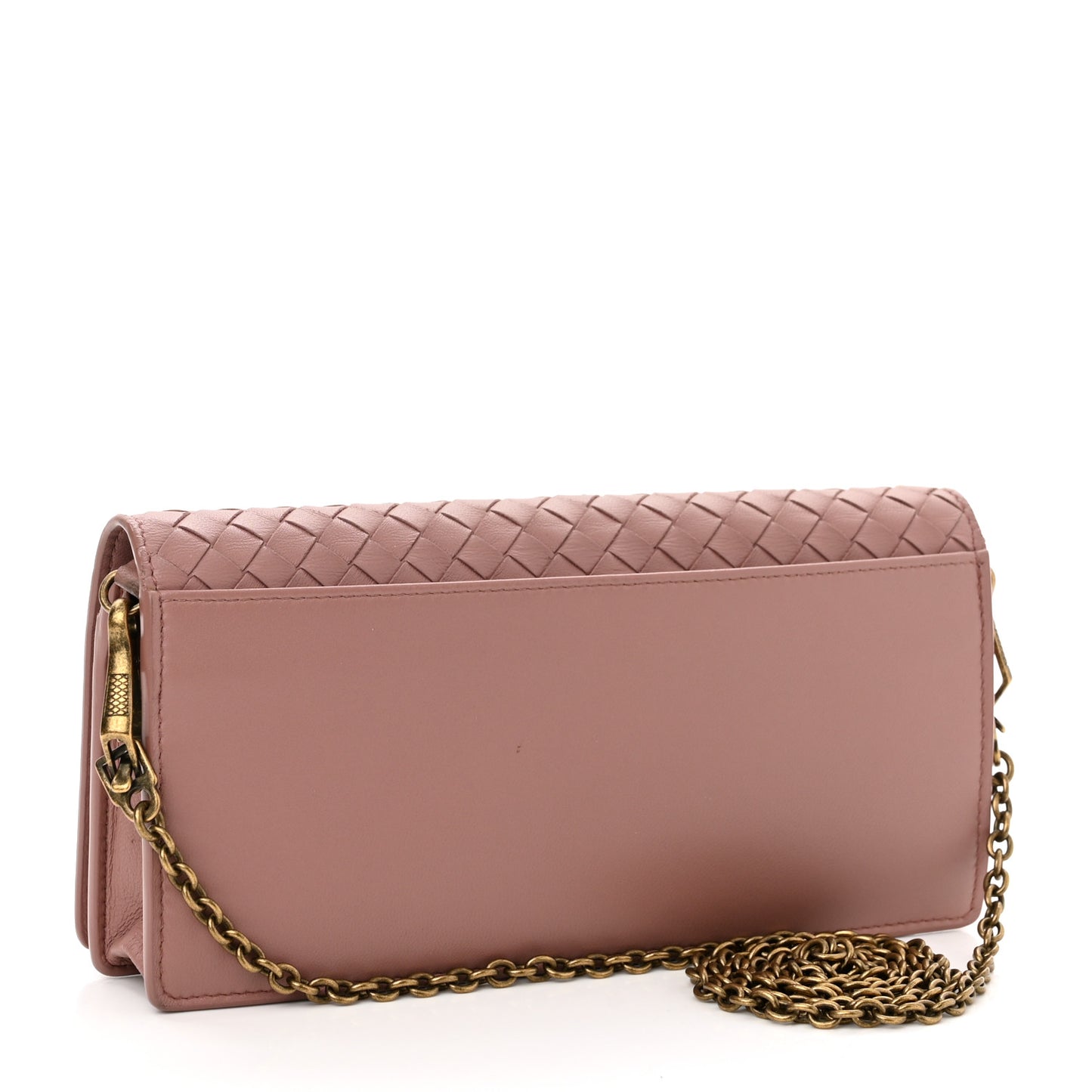 Nappa Intrecciato Continental Wallet on Chain Violet