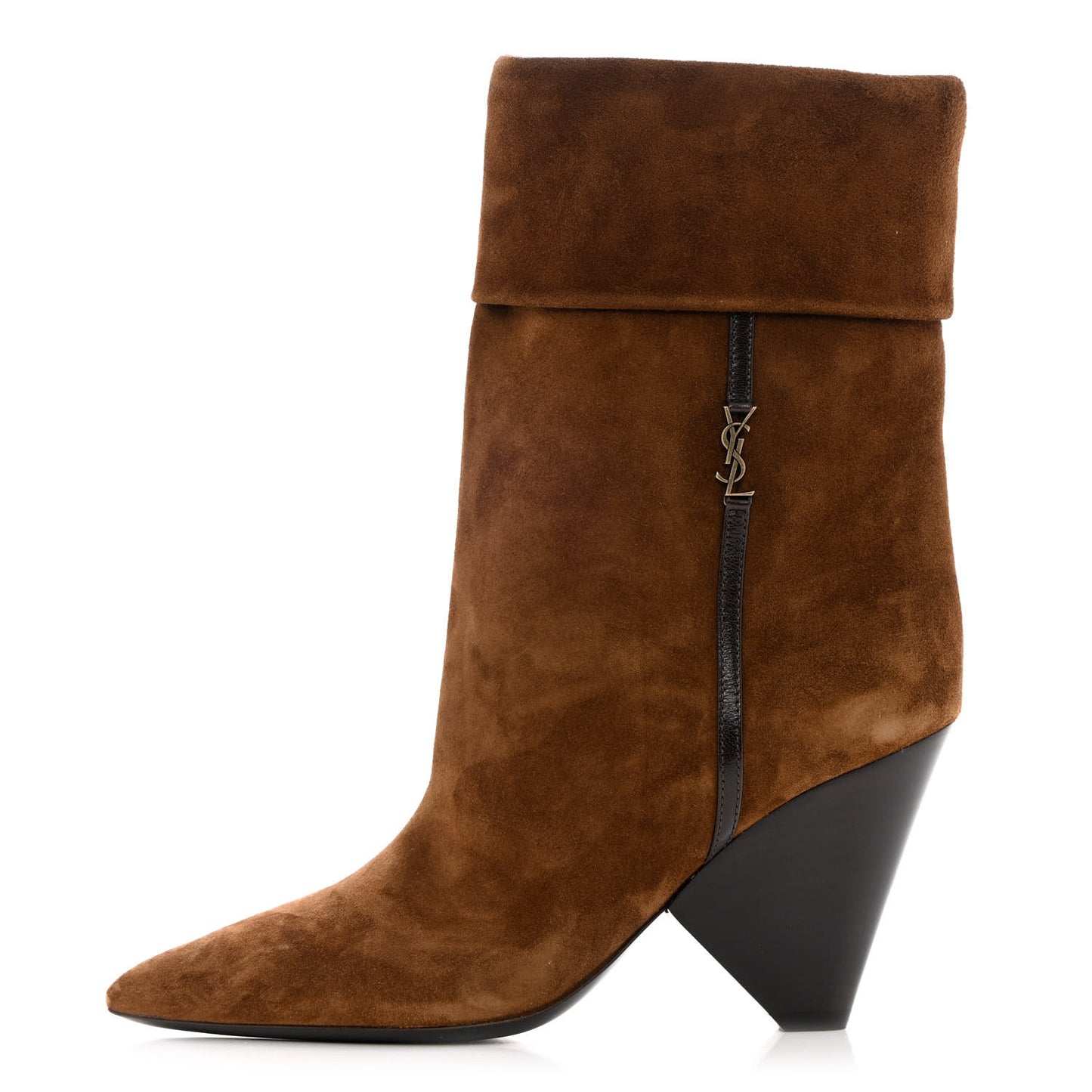 Suede Liz 85 Wedge Booties 37 Brown