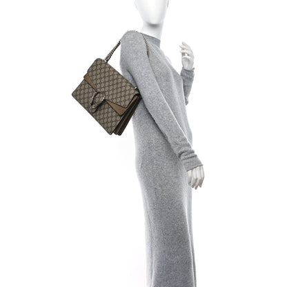 Gucci GG Supreme Monogram Medium Dionysus Shoulder Bag Taupe 2 of 14