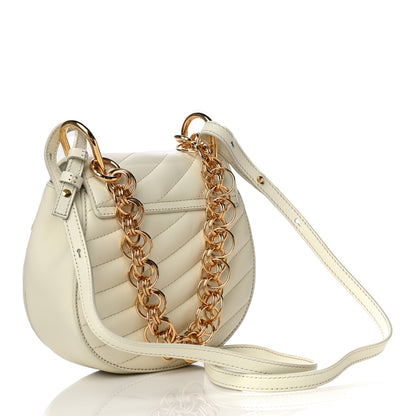 Chloe Calfskin Quilted Drew Bijou Shoulder Bag Natural White 3 of 22