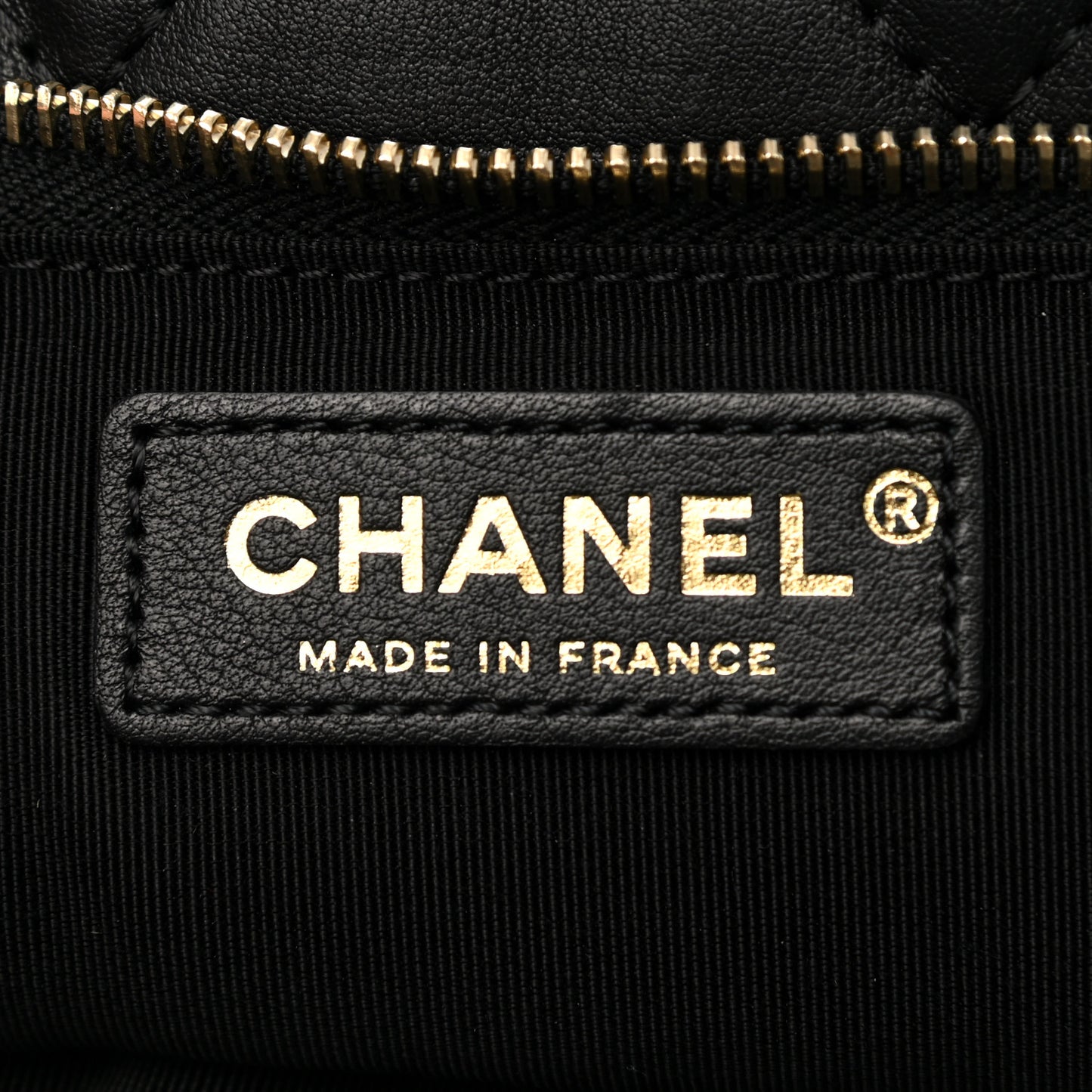 Lambskin Quilted Fold Over Clutch Black