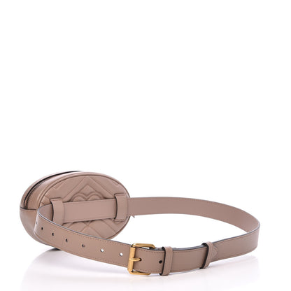 Gucci Calfskin Matelasse GG Marmont Belt Bag 85 34 Porcelain Rose 3 of 13