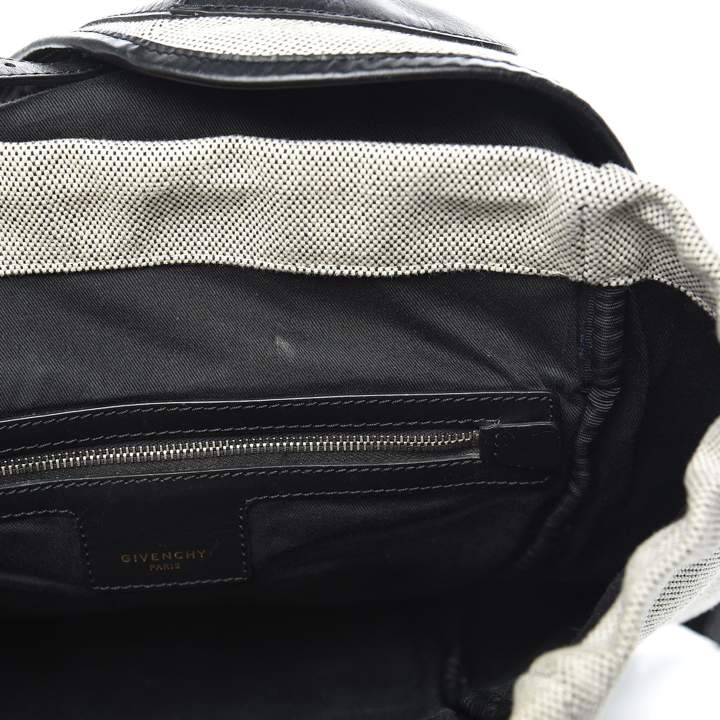 Canvas Calfskin Rider Backpack Black