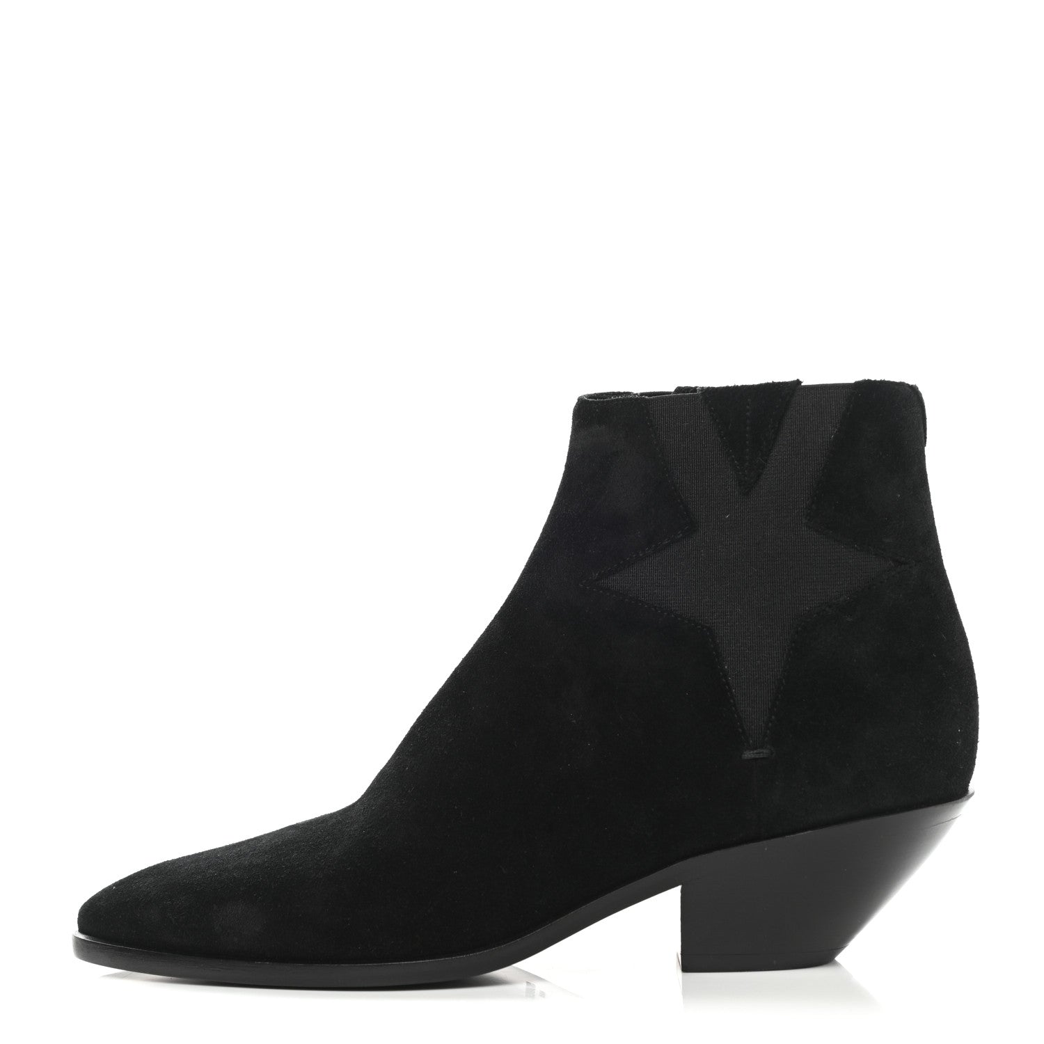 Saint Laurent Suede West 45 Chelsea Boots 37 Black 1 of 8