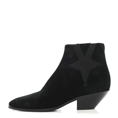 Saint Laurent Suede West 45 Chelsea Boots 37 Black 1 of 8