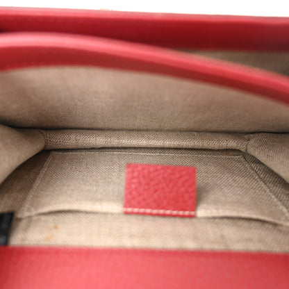 Gucci Dollar Calfskin Small Interlocking G Shoulder Bag Red 5 of 16