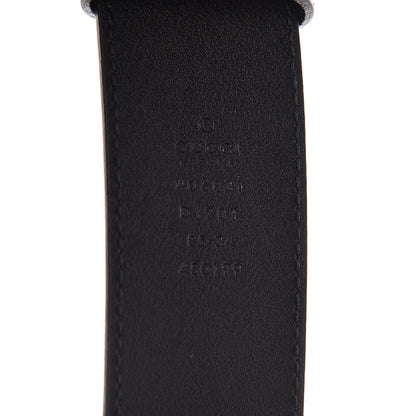 Gucci Textured Calfskin Double G 40mm Belt 85 34 Black 4 of 7