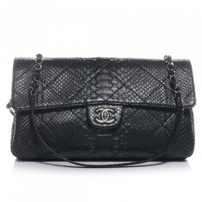 Chanel Python Stitch Flap Black 1 of 8