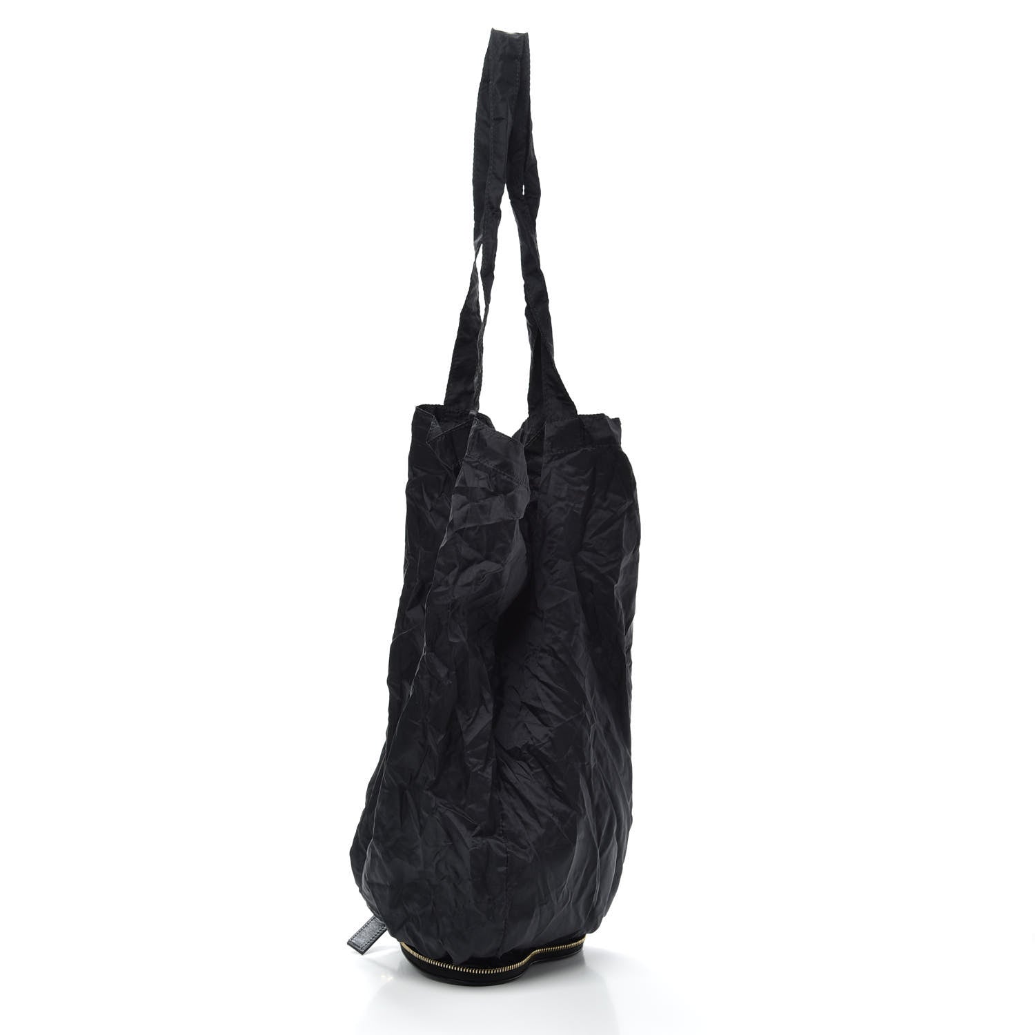 Saint Laurent Calfskin Nylon Heart Foldable Tote Bag Black 6 of 6