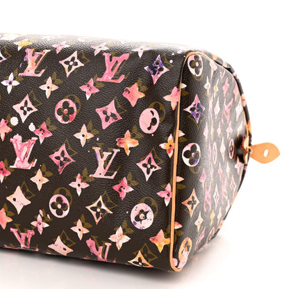 Louis Vuitton Watercolor Aquarelle Speedy 35 Brown 9 of 10