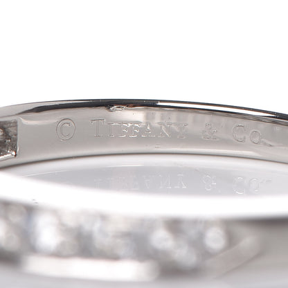 Tiffany Platinum Diamond .25ctw Half Circle Wedding Band Ring 49 4.75 4 of 5