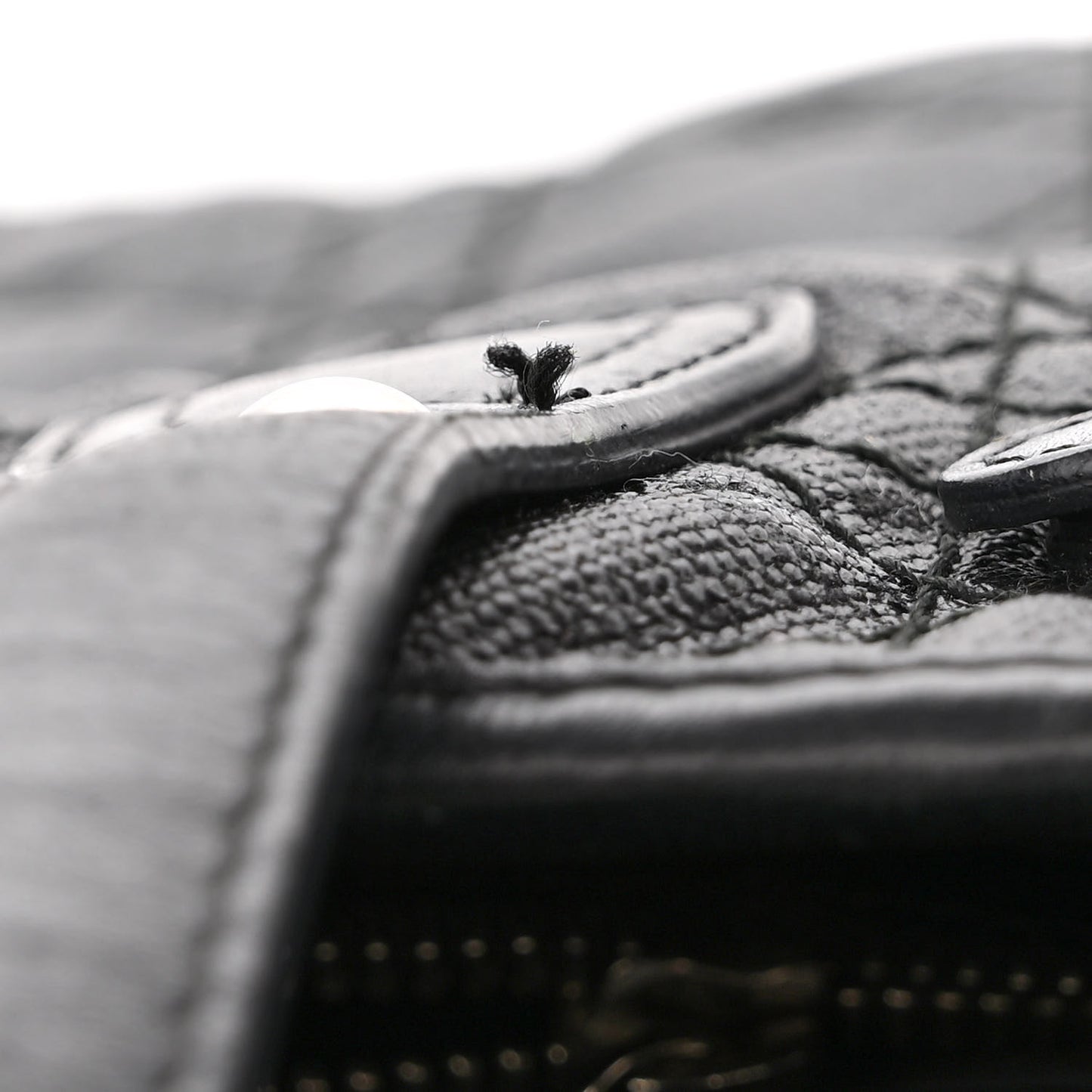 Coated Canvas Cannage Medium Panarea Tote Black