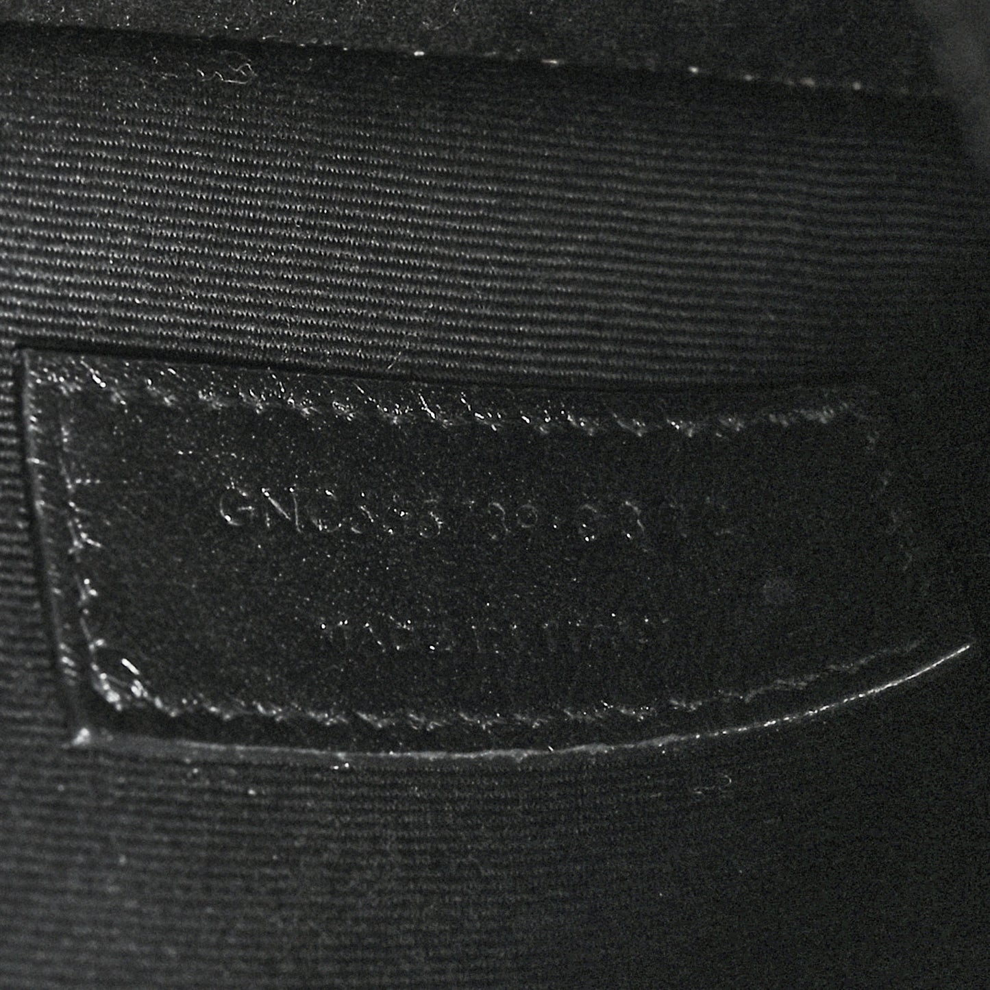 Patent Calfskin Monogram Uptown Clutch Black