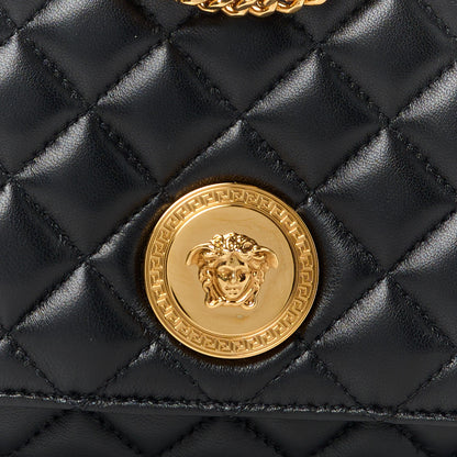 Versace Nappa Quilted La Medusa Chain Crossbody Black 9 of 11