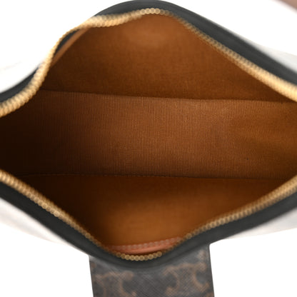 Celine Triomphe Canvas Calfskin Medium Strap Ava Triomphe Shoulder Bag Tan 5 of 12