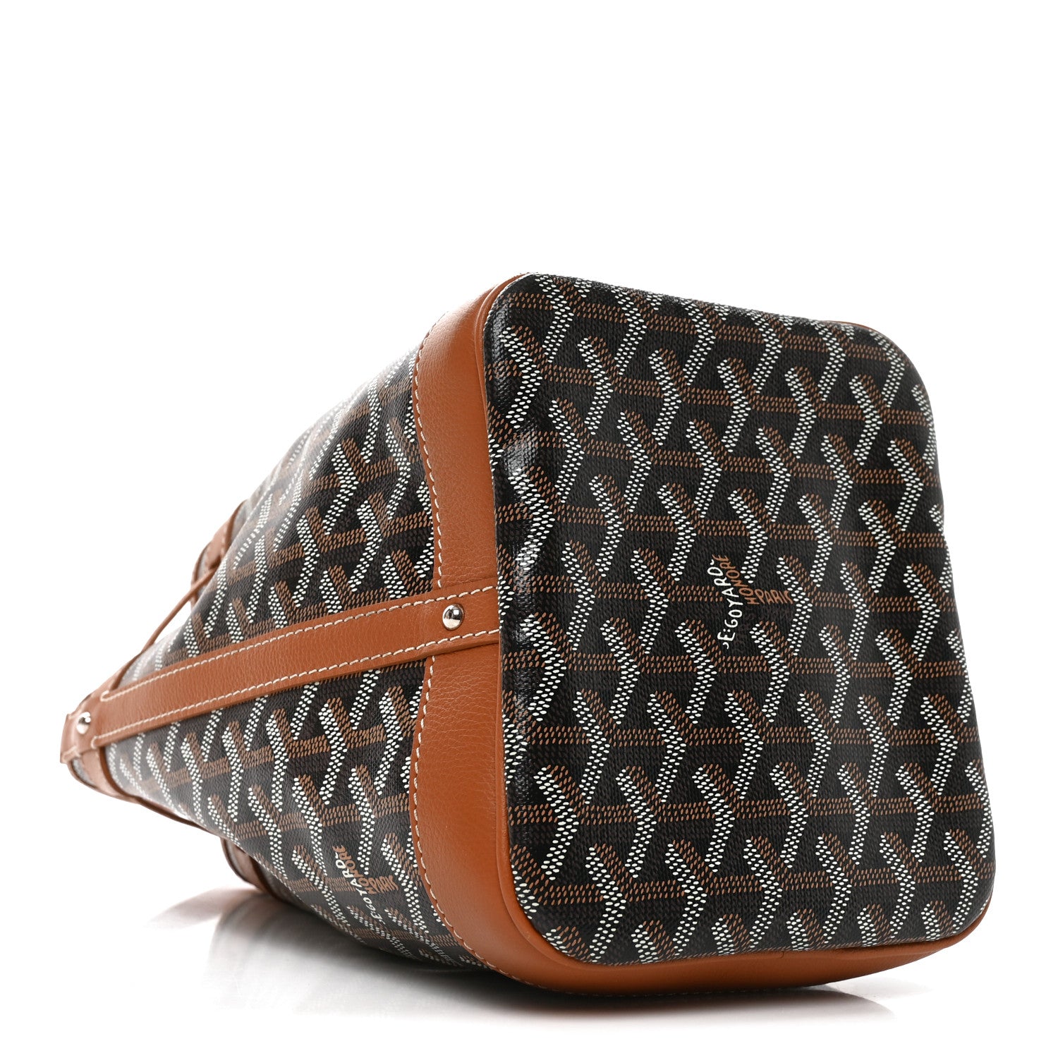 Goyard Goyardine Petit Flot Bucket Bag PM Black Gold 7 of 17