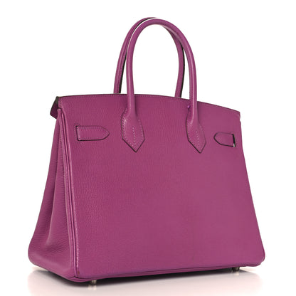 Hermes Chevre Mysore Birkin 30 Cyclamen 3 of 17