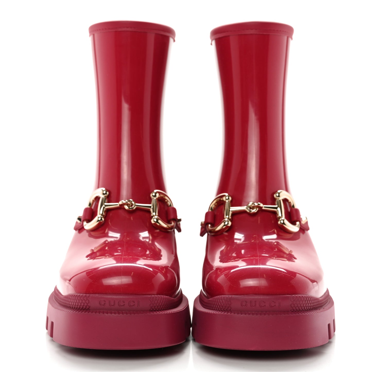 Rubber Womens Horsebit Ankle Boots 38 Petunia