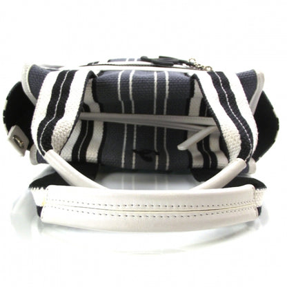 Chanel Toile Striped Tote Navy 6 of 11